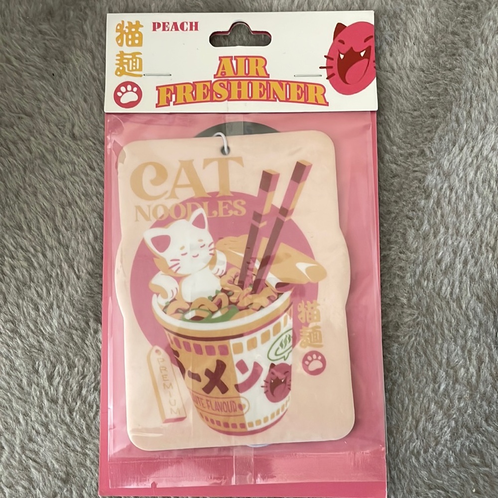 COPY - Cat Ramen noodles air freshener new